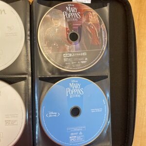 29 Disney DVDS / Blu Ray (3 other) No Cases Mary Poppins 4K Ult, Mulan, Showman